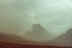 Mountain in the hazy distance