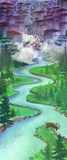 Cityscape to Forest Illustration