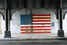 Painting of United States Flag on wall