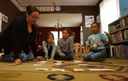 Ruby Tuttle Bommelyn homeschooling her three children