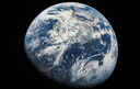 The earth seen from space.